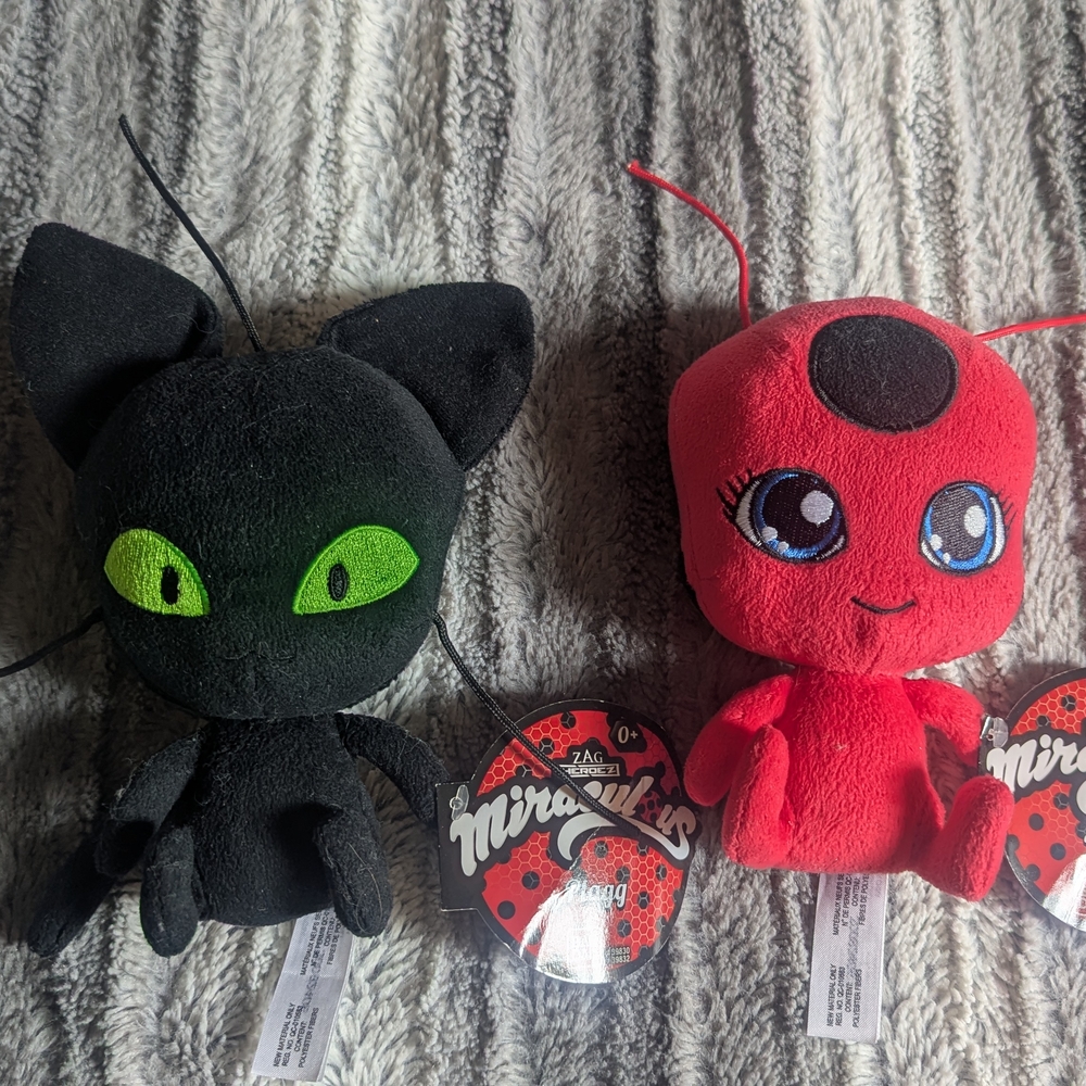 Miraculous plush set - Plagg and Tikki - New with tags